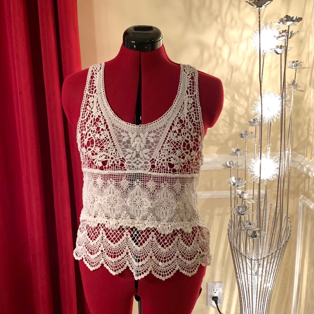 crochet thank top